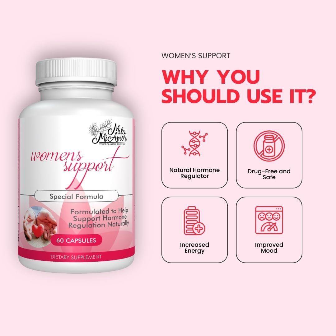 Milamiamor Women's Support - Hormone Regulator with Natural Ingredients - Estrogen Support for Women