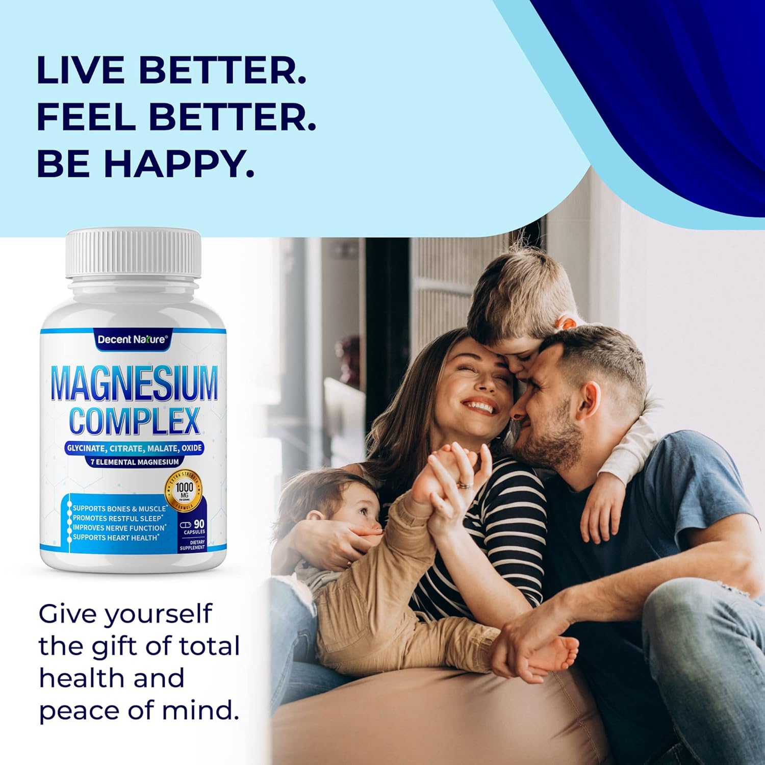 Magnesium Complex 1000mg – 7 Types Including Magnesium Glycinate