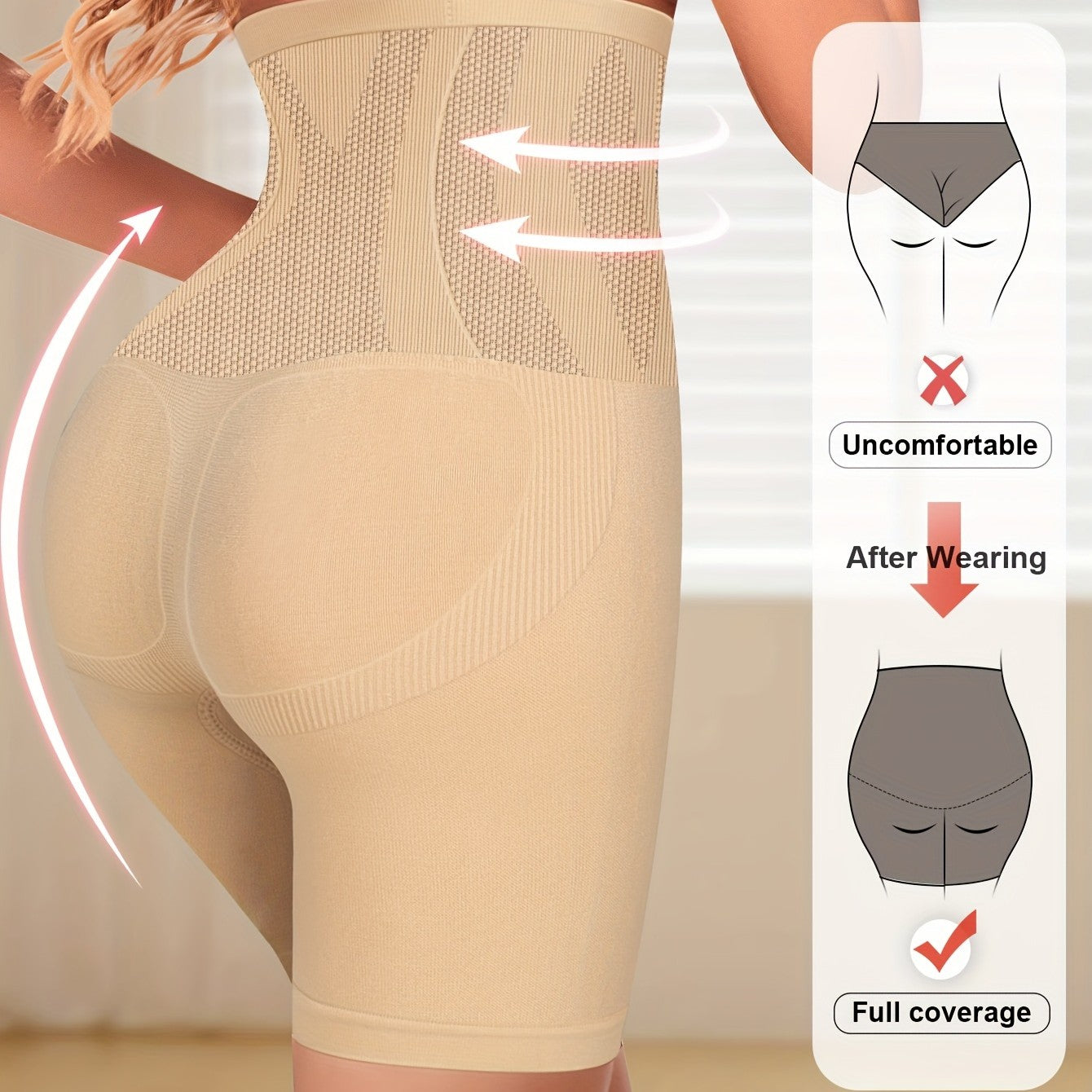 High Waist Tummy Contouring Seamless Panties