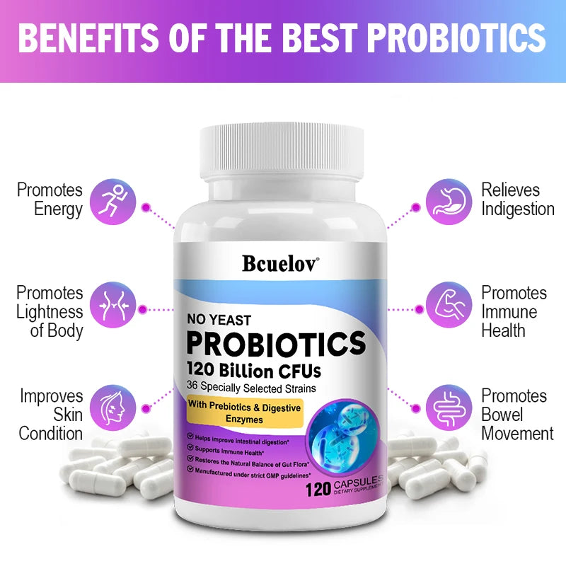 Probiotic 120 Billion CFU - Immune, Digestive & Gut Health