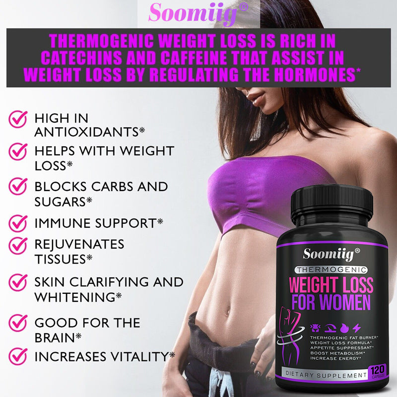 Thermogenic Weight Loss For Women, 120 Capsules