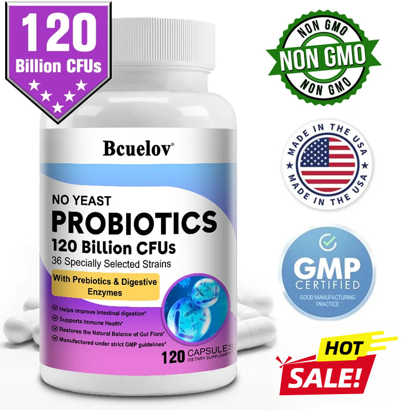 Probiotic 120 Billion CFU - Immune, Digestive & Gut Health