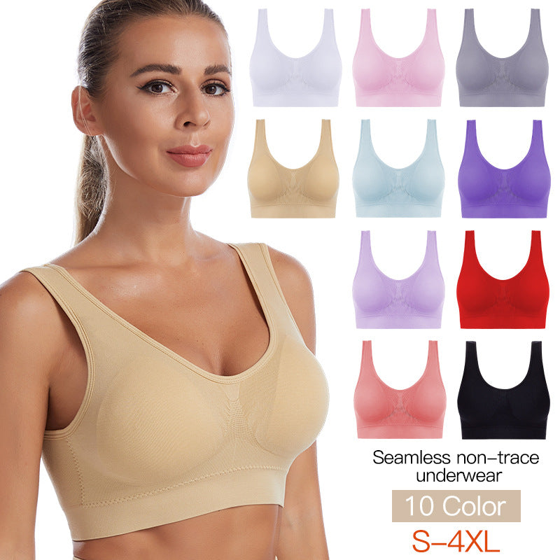 Women Sexy Bra Plus Size Seamless Breathable Brassiere Wire Free