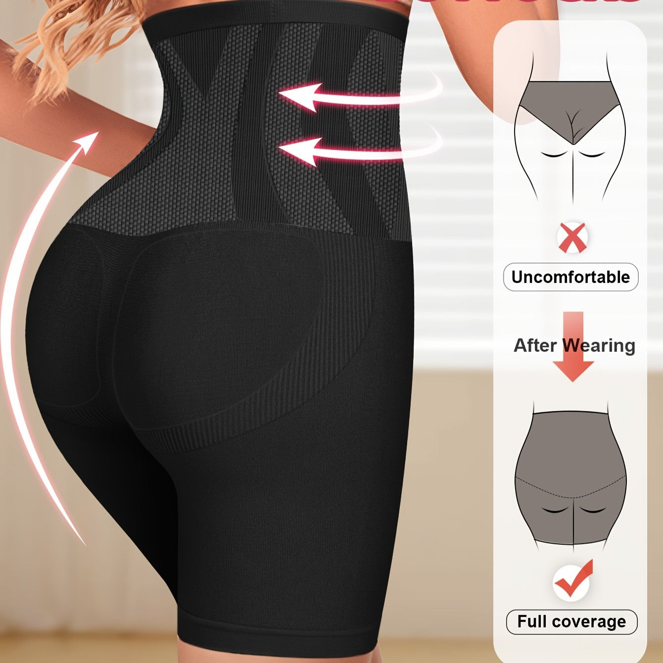 High Waist Tummy Contouring Seamless Panties