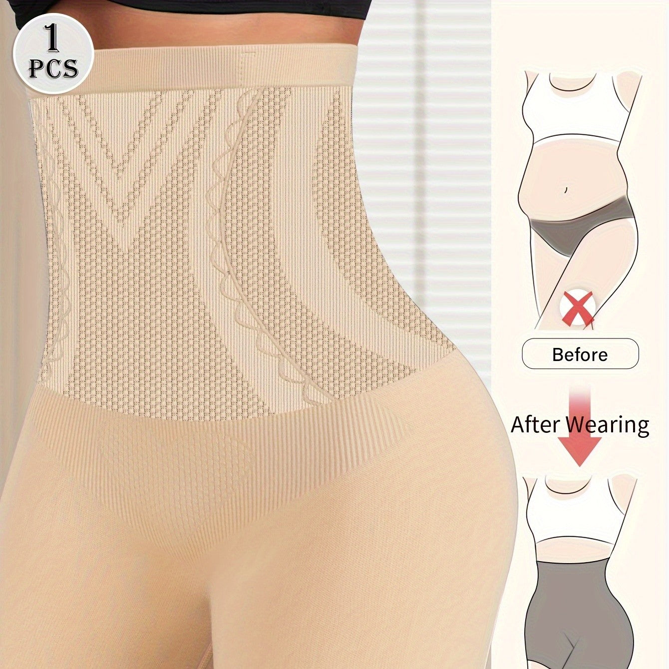 High Waist Tummy Contouring Seamless Panties