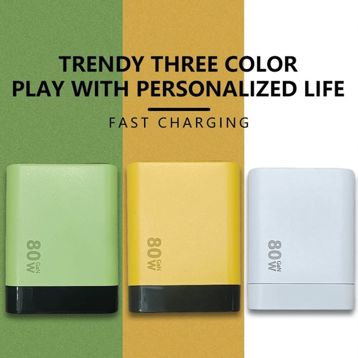3 in 1 Charger Retractable 80W MAX Fast