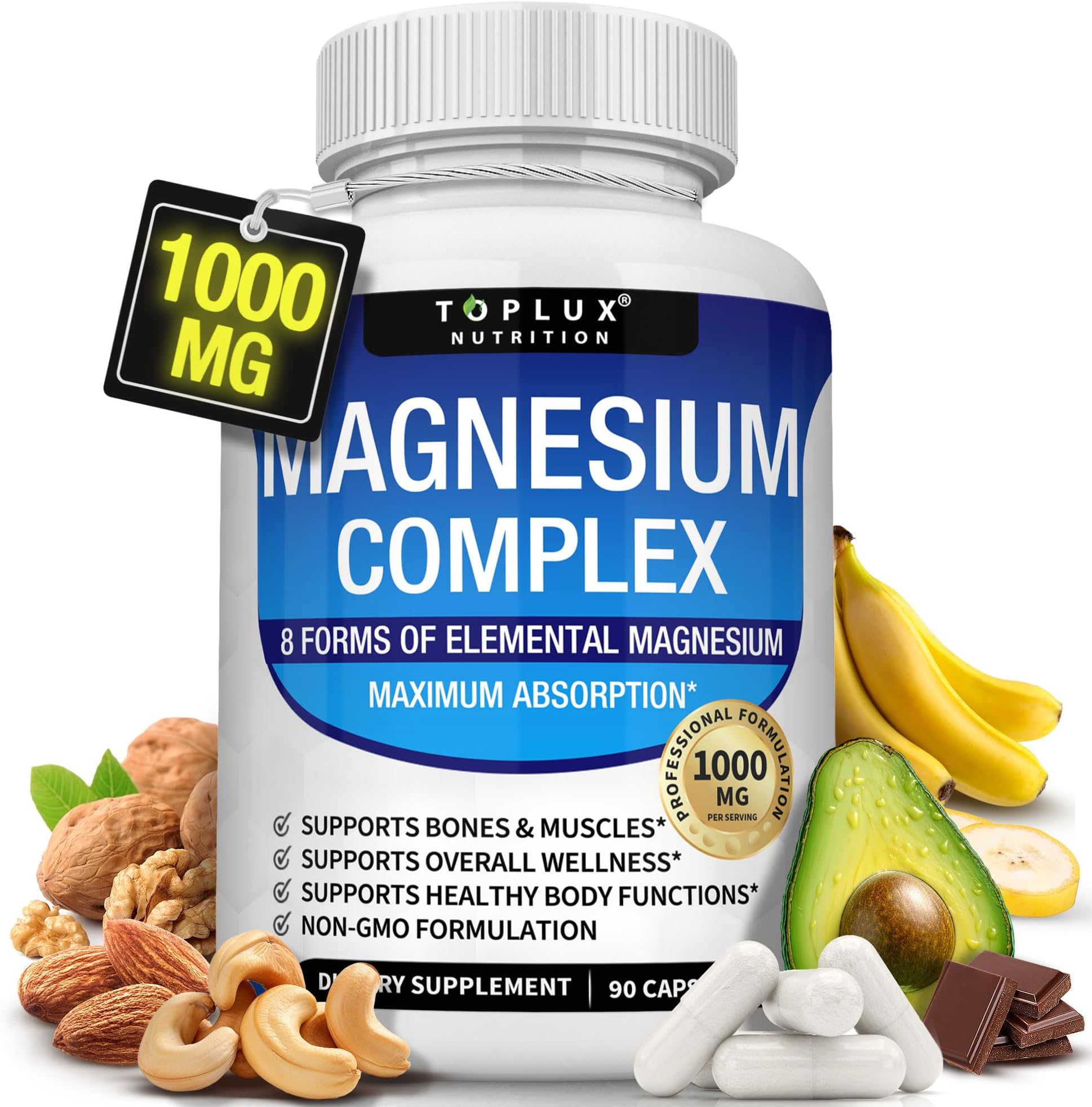 Magnesium Complex 1000mg – 7 Types Including Magnesium Glycinate