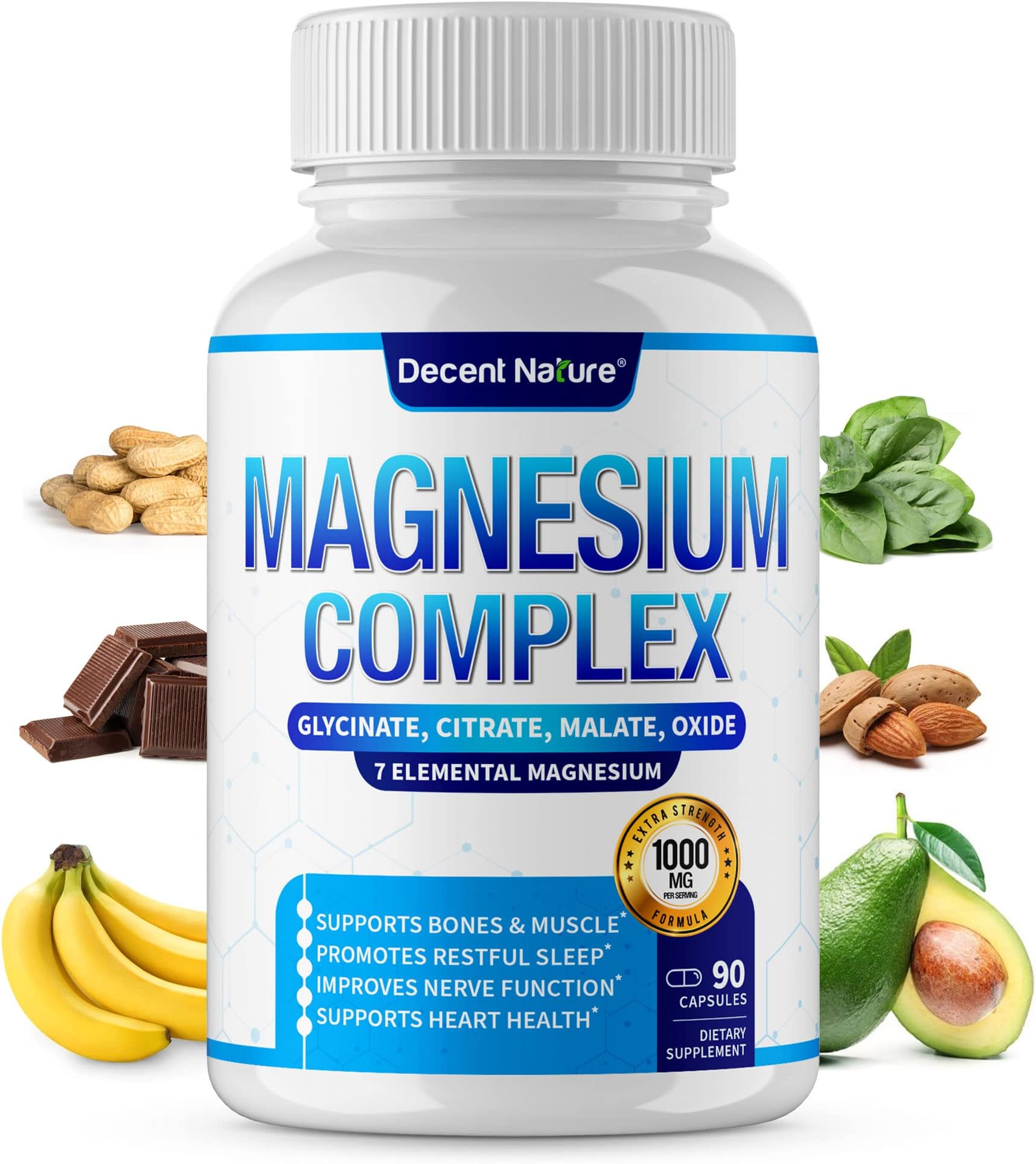 Magnesium Complex 1000mg – 7 Types Including Magnesium Glycinate