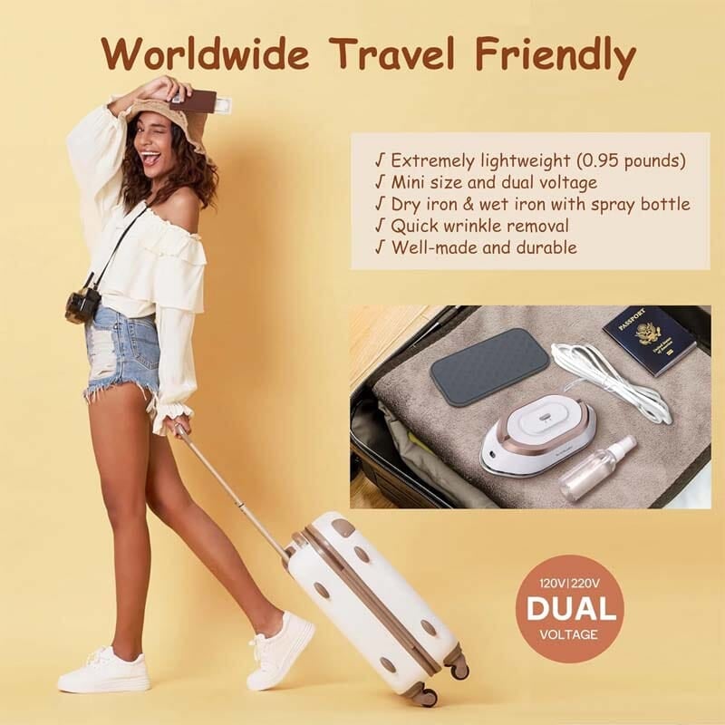 2025 Travel Iron with Dual Voltage