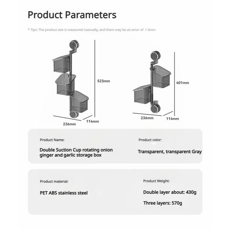 Rotating Wall-mounted Storage Box