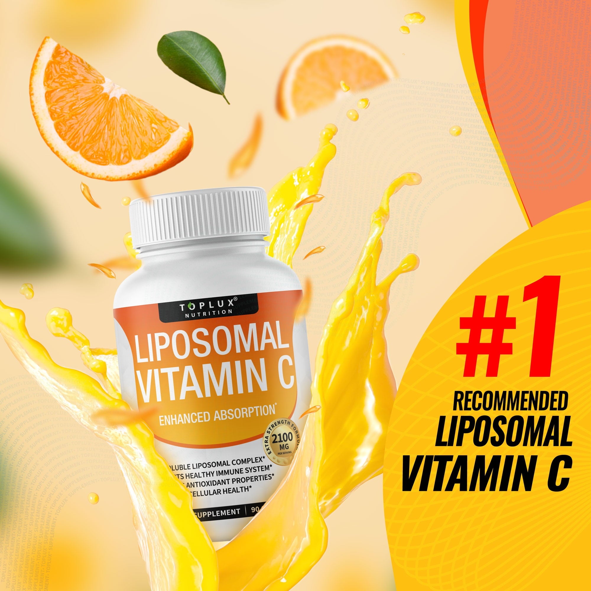 Liposomal Vitamin C 2100mg High Absorption Fat Soluble
