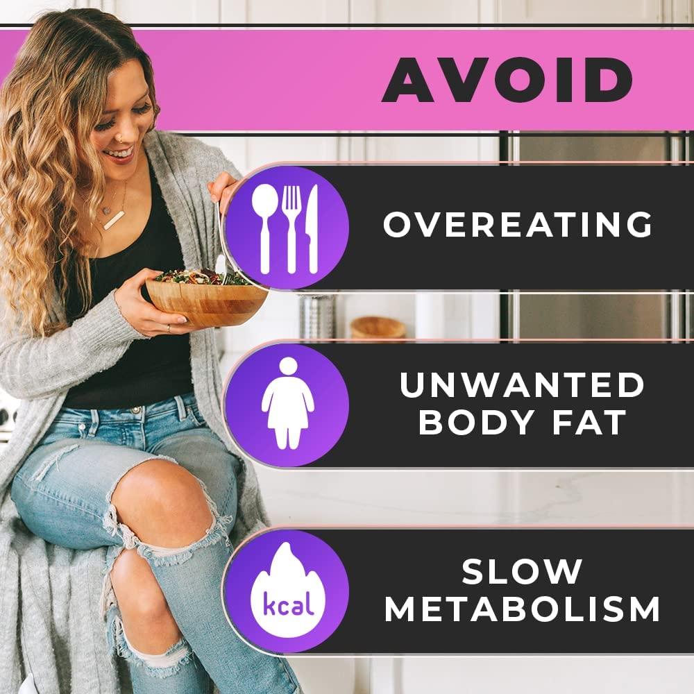 Appetite Suppressant for Women - Curb Hunger, Reduce Bloating, Block Carbs, & Support Weight Loss
