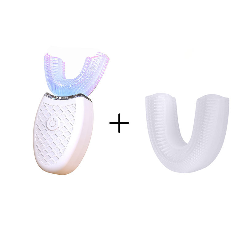 U Type Toothbrush Silicon Head Sonic Electric Toothbrush 360 Degrees Intelligent Automatic USB Charge Waterproof Teeth
