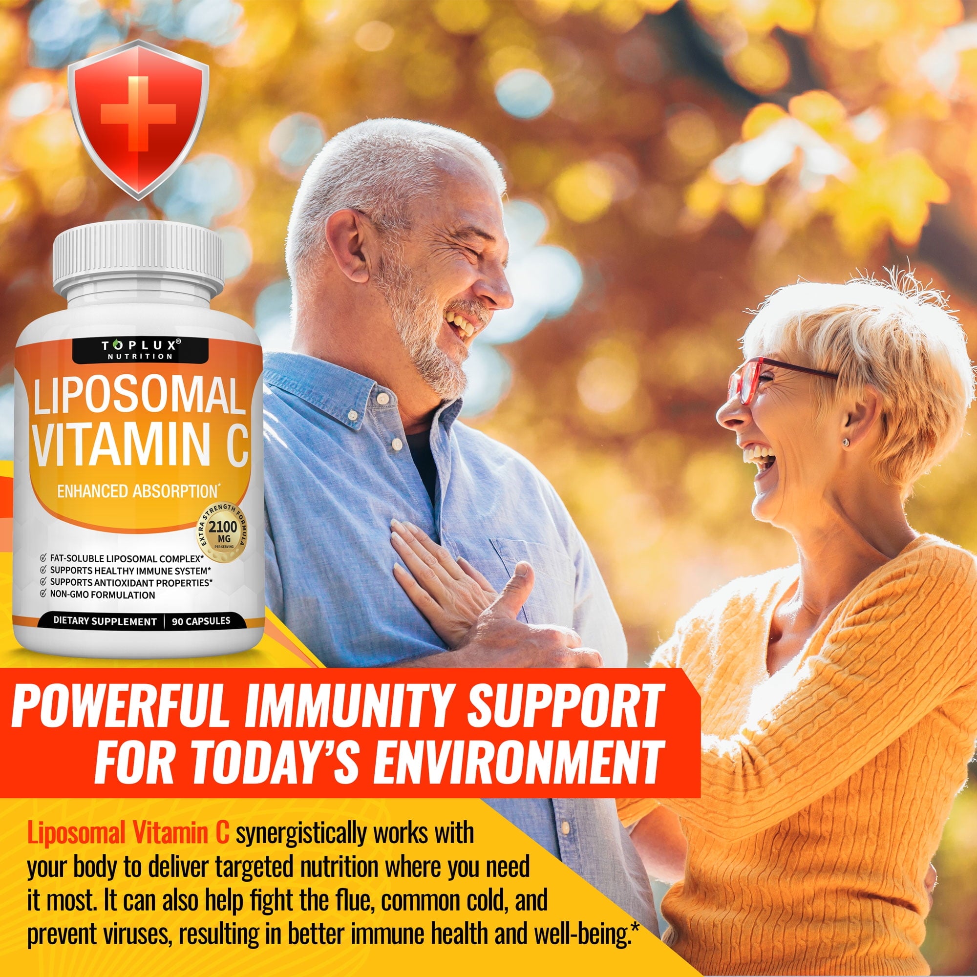 Liposomal Vitamin C 2100mg High Absorption Fat Soluble