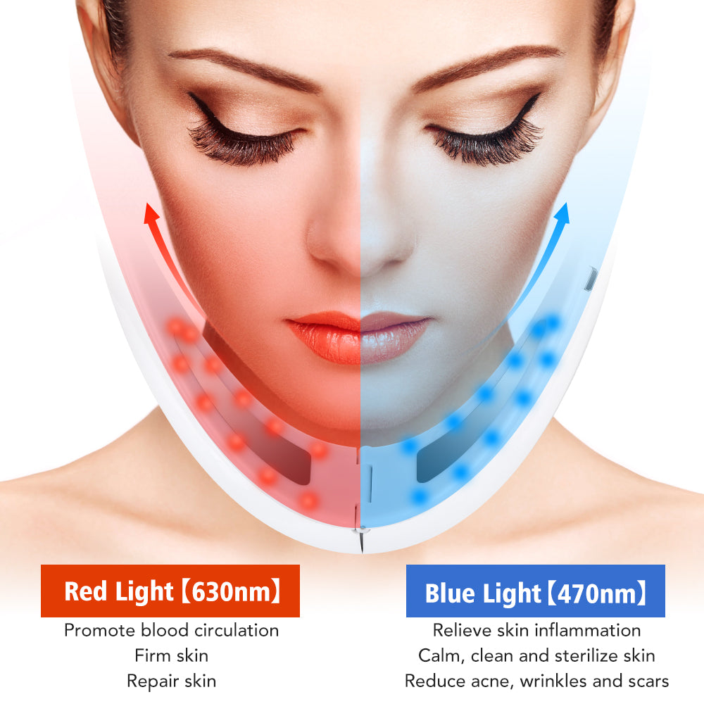 Upgraded V Face Lifting & Firming Belt – Hot Compress Double Chin Reducer