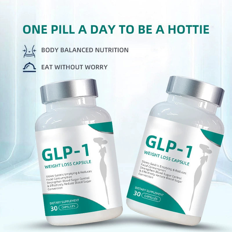GLP-1 Capsules Natural Support, Chromium Metabolic Support Capsules, Appetite Balance & Glucose Metabolism Formula
