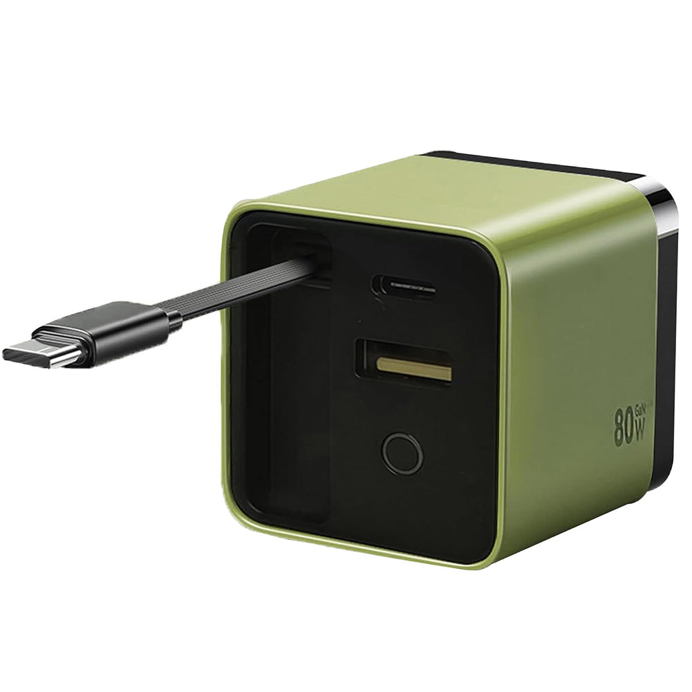 3 in 1 Charger Retractable 80W MAX Fast