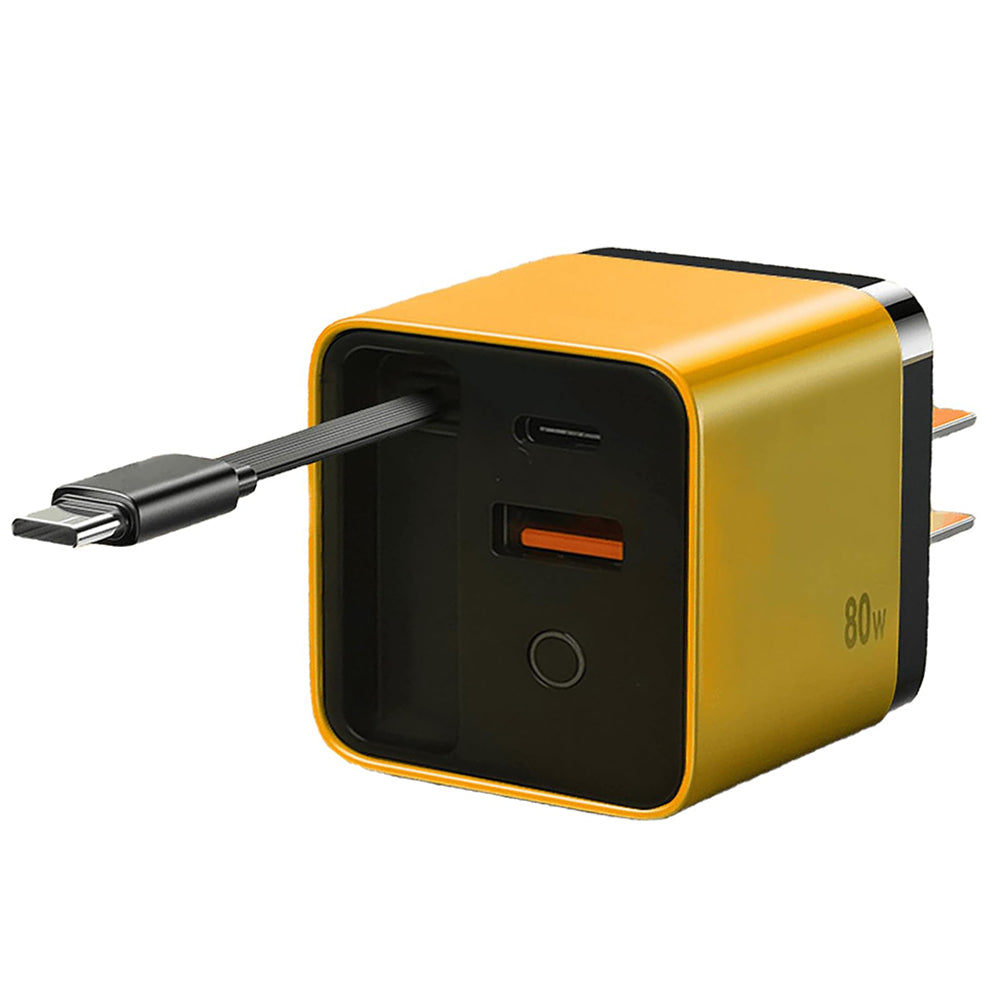 3 in 1 Charger Retractable 80W MAX Fast