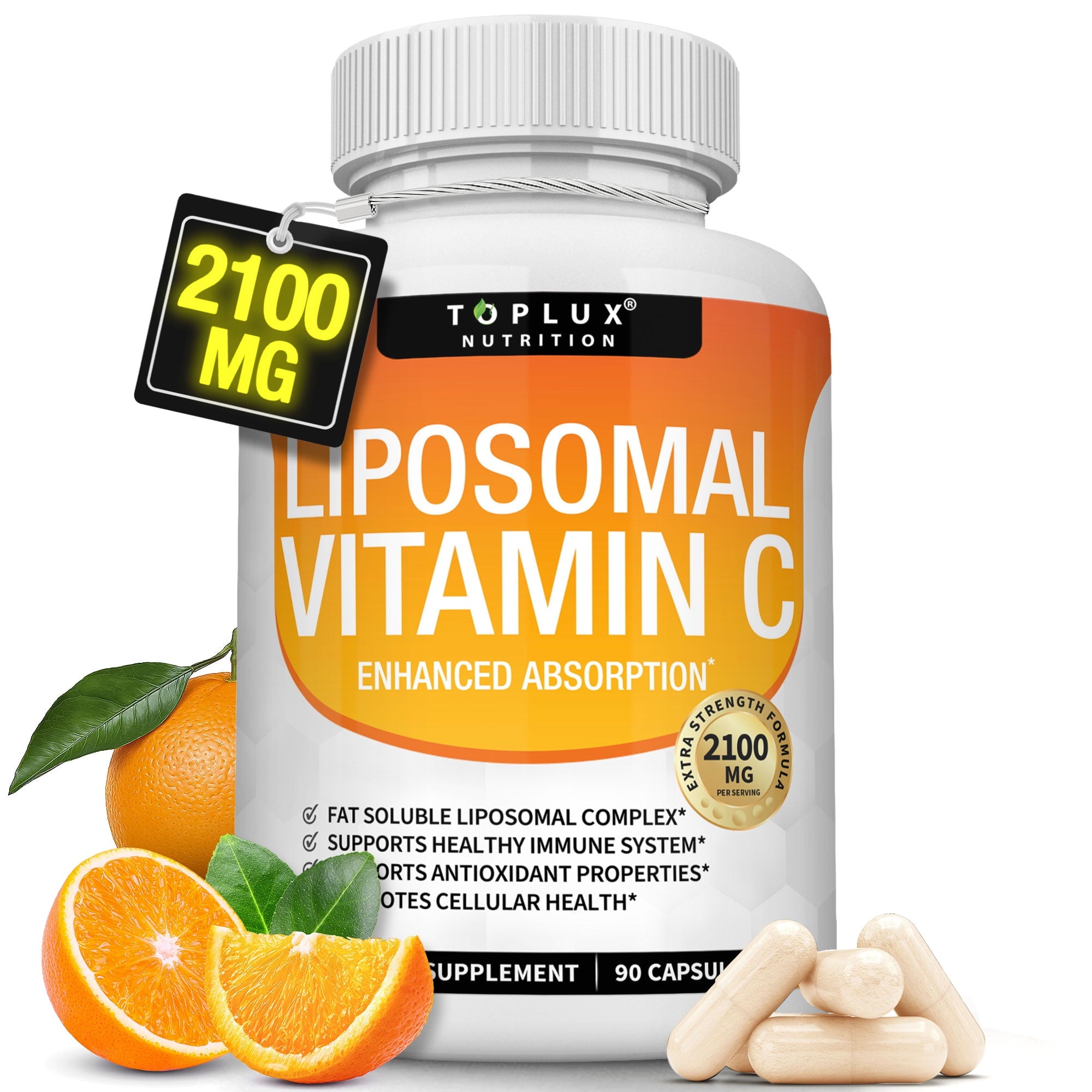 Liposomal Vitamin C 2100mg High Absorption Fat Soluble