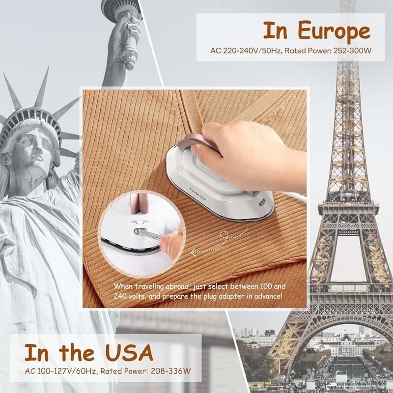 2025 Travel Iron with Dual Voltage