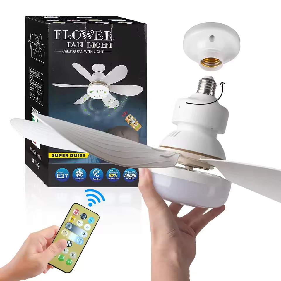 🎁 HOT DEAL - 40W LED Ceiling Fan Light with Remote