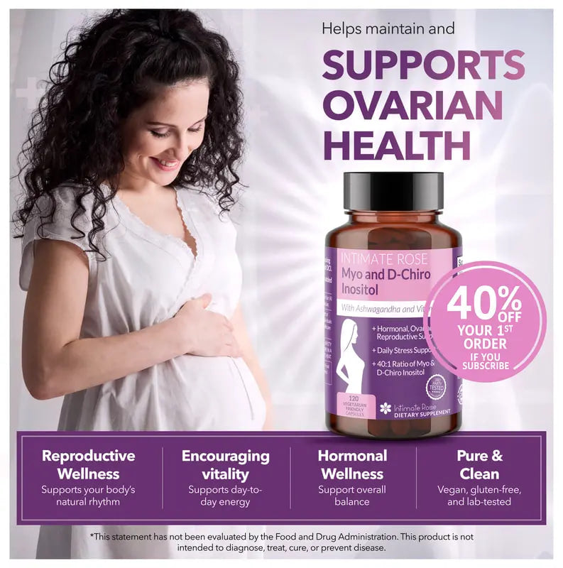 Myo-Inositol & D-Chiro Inositol Supplement with Ashwagandha for Women & Vitamin D3
