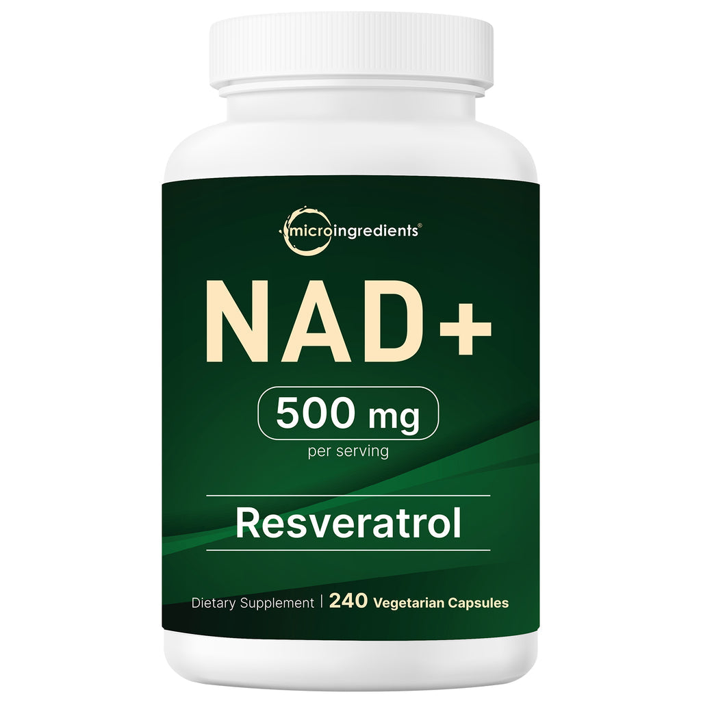 2 In 1 NAD+ Supplement 500mg with Resveratrol