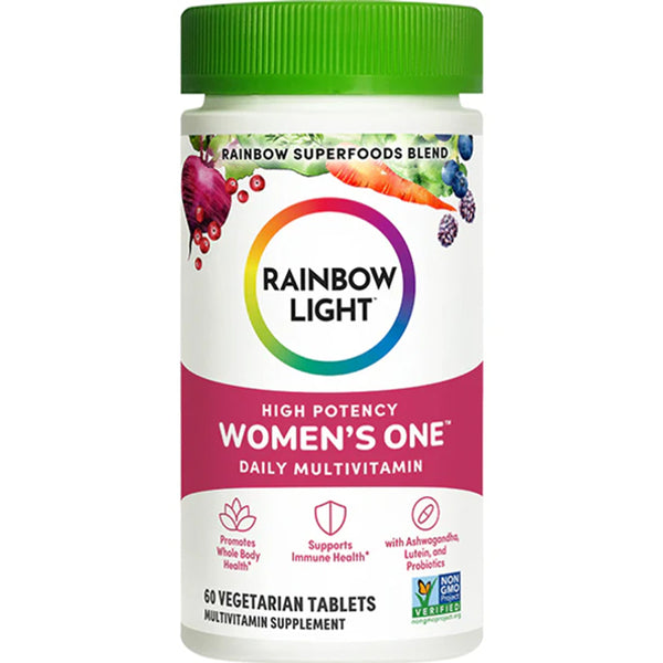 Rainbow Light Women's Multivitamin – With Ashwagandha, Lutein & Probiotics – Real Food Nutrients